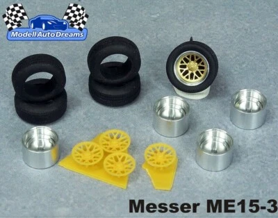 FELGEN  Felgensatz f Umbau Zubehör Messer M Leichtmetallfelge Räder Radsatz 1:43 - Bild 1 von 4