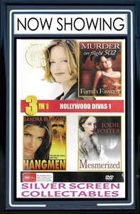 3 películas Asesinato en vuelo 502 ahorcado hipnotizado Hollywood Divas R4 DVD publicación gratuita - Imagen 1 de 5
