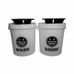 Detailing Bucket Decals, Vinyl, Stickers Set Of 2 & Grit Guards Monstershine - Picture 1 of 1