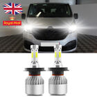 For RENAULT TRAFIC 1989 + 2PC H4 High&Low Beam LED Headlight Bright White Bulbs
