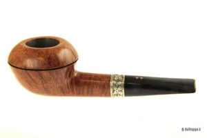Pipa Radice Clear con vera argento - Straight Rhodesian - Picture 1 of 7