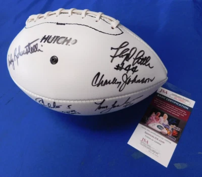 NFL Denver Broncos Floyd Little Autographed Football Atlantic City Resorts - Image 1 of 4