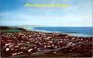 Postal del Capitolio Pismo Beach California vista aérea de la ciudad y almeja del océano 25706 - Imagen 1 de 2