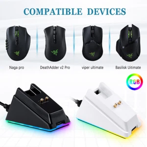 Ladestation für Razer Basilisk Ultimate/Viper Ultimate/Naga Pro kabellose Maus - Bild 1 von 12