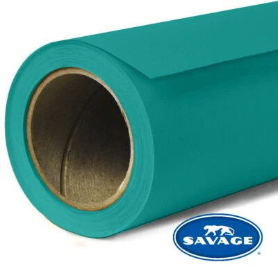 Savage Hintergrundkarton Rolle 1,35 x 11 meter, teal (68), Papierhintergrund - Bild 1 von 4