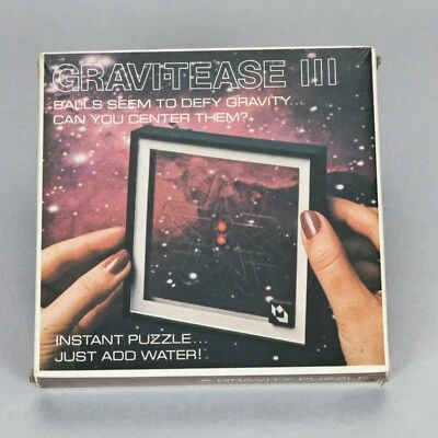 Gravi-Tease III water game USA vintage 1980 with original box rompicapo - Immagine 1 di 4