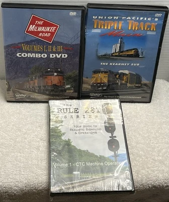 Railroad/Pentrex Lot/3 DVD The Milwaukee Road Combo/Union Pacific READ/Titles - Image 1 of 4