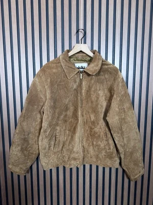 Adler Suede Jacket Large Women Brown Genuine Leather Zip Up Authentic Collection - Image 1 of 4