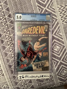 Daredevil #7 (1965) CGC 5.0 1st Red Costume Stan Lee Wally Wood Marvel Key - Bild 1 von 2