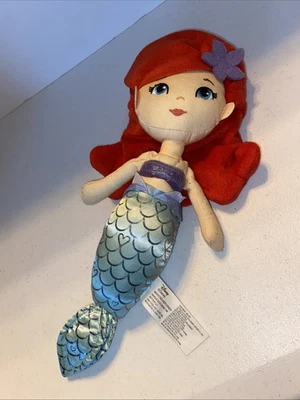 Disney ARIEL Princesa Muñeco de Peluche Juguete TAN DULCE Sirenita Rojo Foto 1 de 4
