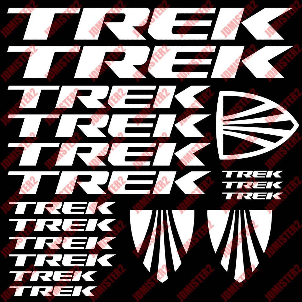 Trek Bike Decals Bike Frame Vinyl Stickers Cycle Cycling Bicycle Mtb Shimano - Image 1 of 1