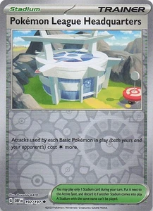 Pokemon League Headquarters- Reverse Holo- SV03: Obsidian Flames 192/197- NM - Picture 1 of 2