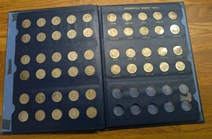 1946-1966 Roosevelt Dime Complete Set Of 50 Coins Album Circulated And Unc - Picture 1 of 9