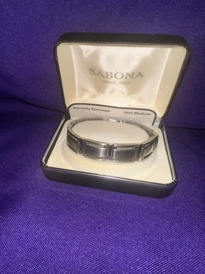Sabona Magnetic Steel Medium Bracelet - Image 1 of 4