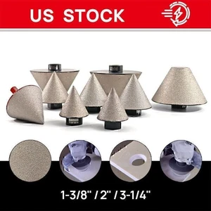 1pc 35/50/82mm Diamond Chamfer Bit Cone Milling Tile Marble Beveling Hole Cutter - Picture 1 of 13