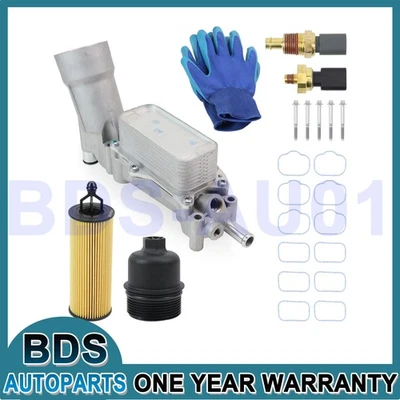 Aluminum Oil Cooler Oil Filter Housing Kits For Jeep Grand Cherokee Dodge 3.6L - Image 1 of 4