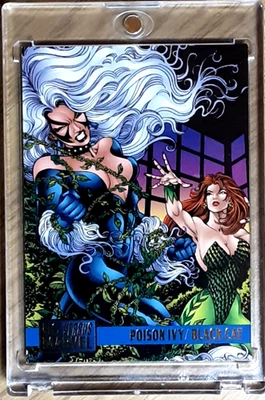 1995 DC VS Marvel Card 88 POISON IVY VS BLACK CAT. - Bild 1 von 3