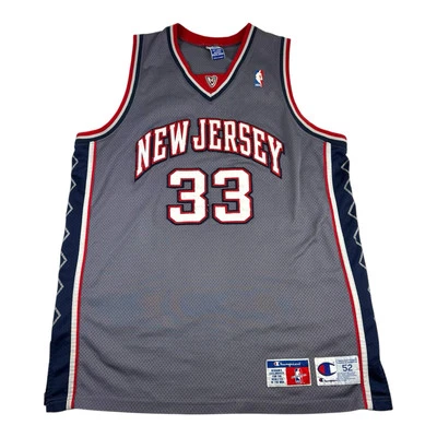 VTG RARE NEW JERSEY NETS MARBURY AUTHENTIC CHAMPION BASKETBALL JERSEY SIZE 52 - Image 1 of 4