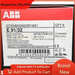 Interruptor de desconexión ABB nuevo 6 piezas E91/32 DIN riel portafusibles stock puntual - Imagen 1 de 4