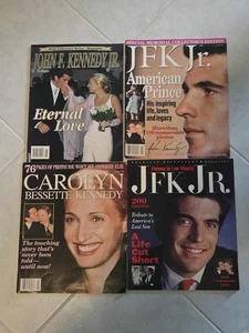 4 John F. Kennedy Jr.  Magazines, Carolyn Bessette Kennedy - Picture 1 of 2