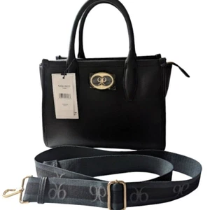 Bolso Bandolera Negro Marca Nine West Lorin Bolso Hombro Cierre Cremallera Nuevo con Etiquetas - Imagen 1 de 11