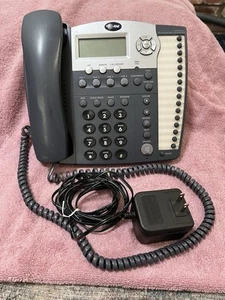 AT&T 974 4 Line Digital Display Blue Speakerphone Business Phone w/AC Adapter - Picture 1 of 6