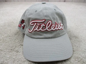 Titleist Hat Cap Strap Back Gray Red Arkansas Razorbacks Logo Golf Golfing Mens - Picture 1 of 11