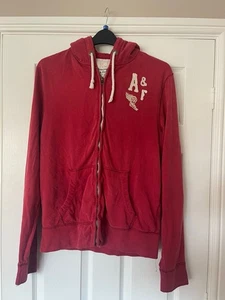 Mens Abercrombie & Fitch Red Hoodie Sis XL - Picture 1 of 1
