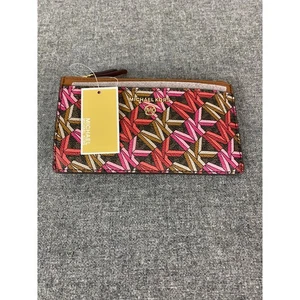 MICHAEL KORS Jet Set Medium SLIM Kartenetui Leder Geldbörse Organizer - Bild 1 von 9