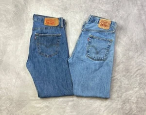 Levis 511 Jeans Denim Blue Pants 33x32 Lot Of 2 (Laundered) - Picture 1 of 7
