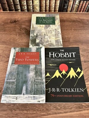 J.R.R. Tolkien Mixed PB Lot Of 3 Lord Of The Rings Trilogy Hobbit - Image 1 of 3