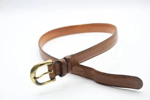 Coach USA 26 Shrunken Water Buffalo Brown Leather Belt Women’s Vintage Rare - Picture 1 of 5