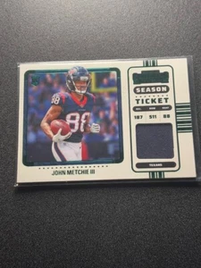 2022 Panini Contenders - Rookie Ticket Swatches Variation #RSV-JME John Metchie - Picture 1 of 2