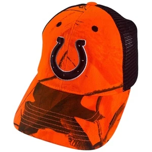 Indianapolis Colts NFL Strapback Hunter Orange Camo Hat Cap Realtree Camo Adult - Picture 1 of 9