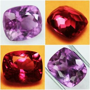 Loose Gemstones Cushion Shape Natural Sapphire 13.00 Ct Color Change Certified
