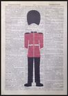 Beefeater Queens Guard Print Vintage Dictionary Page Wall Art Picture London