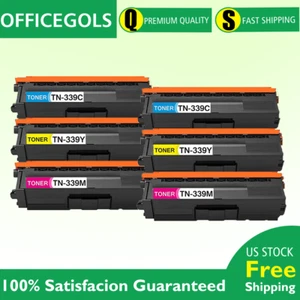 6 PACK TN339 CMY Toner set for Brother MFC-L9550CDW HL-8350CDW DCP-L8450CDW - Picture 1 of 1