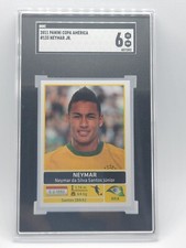 2011 Panini Copa America ROOKIE #133 NEYMAR JR RC SGC 6 Brazil