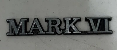  FORD LINCOLN MODELO "MARK IV" EMBLEMA INSIGNIA ESCRITURA ADORNO METAL   Foto 1 de 2