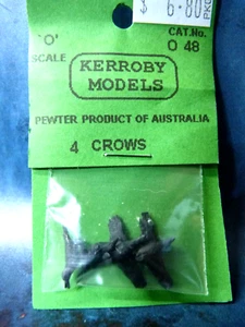 Kerroby Models O Scale 1/43 1/48 painted whitemetal Crows Part #O48 - Picture 1 of 2