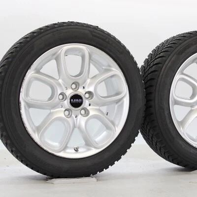 Original MINI F55 F56 F57 Winterräder 16 Zoll 494 Loop Spoke Reifen NEU DOT24 - Bild 1 von 4