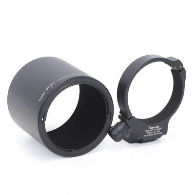 ISHOOT Objektiv 1/4 Stativ Ring Gegenlichtblende für Canon EF 100mm f/2.8L Macro IS USM