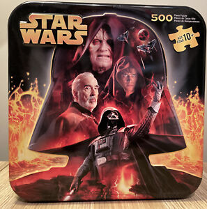 Star Wars Collector Tin 500 Pce Jigsaw Episode 1 2 3 2005 Double Sided