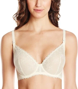 Le Mystere 170176 Womens Lace Nursing Maternity Bra Ivory/Natural Size 40D - Picture 1 of 2