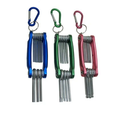3 PC Folding Ball End Hex Torx Key Set Allen Key Combo Set - Image 1 of 3