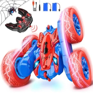 Spiderman RC Stunt Car Remote Control Cars Toys for Boys Girls Rechargeable 360 - Picture 1 of 3