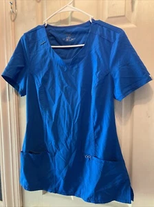 Cherokee Infinity Scrub Top 2624A Womens Size Small Royal Blue - Picture 1 of 17