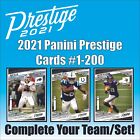 2021 Panini Prestige NFL (#1-200) Complete Your Team/Set!