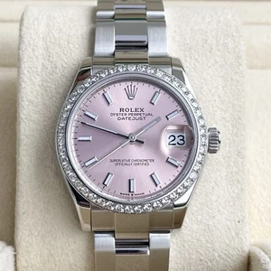 Rolex Datejust 31mm 2023 Full Set UNWORN Diamonds Pink 278240 Diamond - Picture 1 of 12