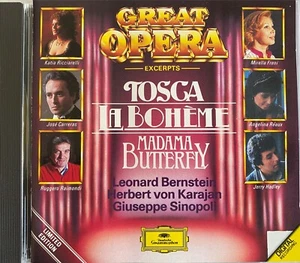 PUCCINI - Great Opera Excerpts - Tosca/La Boheme/Madame Butterfly CD Exc Cond DG - Bild 1 von 2